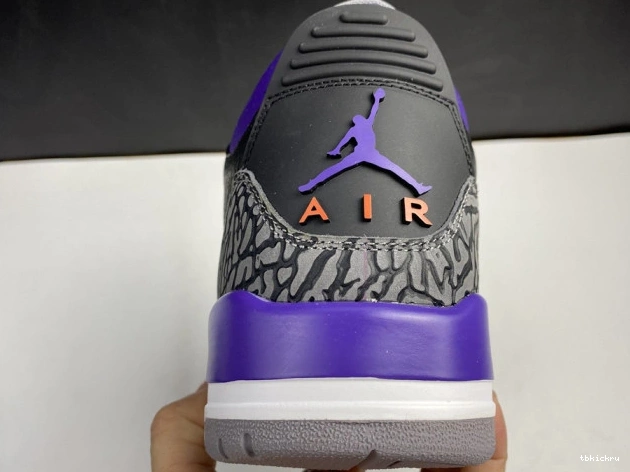 Cheap TBkick Air Black CT8532 050 Retro Purple Jordan Court 3 0729